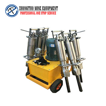 Hydraulic Diesel Rock Splitting Equipment 250mm 350mm 450mm Length For Quarry