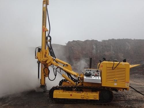 380V Hydraulic Crawler Drill Rig Rock Drilling Rig Machine For Building Road Bridge