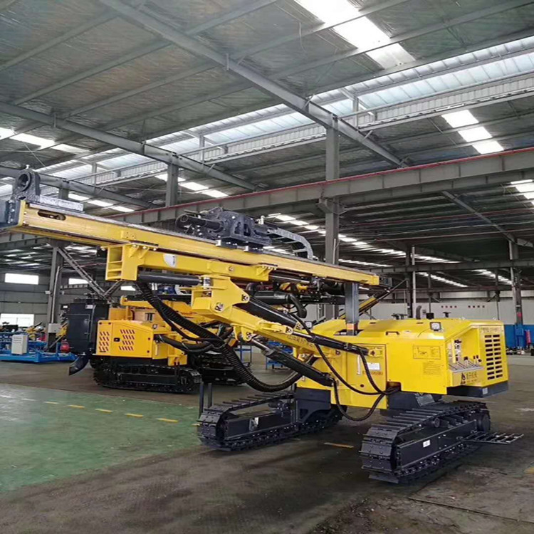 380V Hydraulic Crawler Drill Rig Rock Drilling Rig Machine For Building Road Bridge