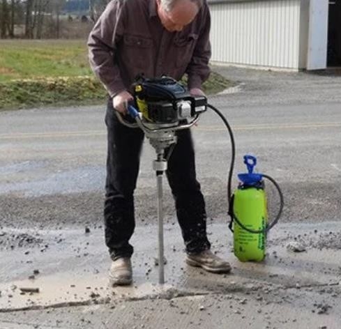 ISO Single Person Backpack Drilling Machine 30m Depth Shallow Rock Drill Rig