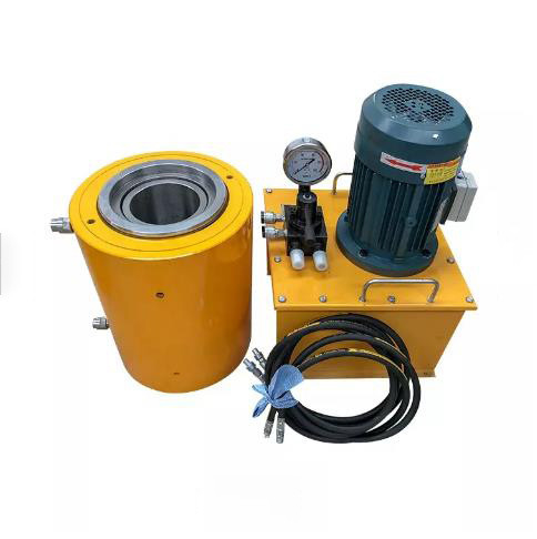 CE Bridge Construction Machine Intelligent Tension 100-650T Hydraulic Stressing Jack