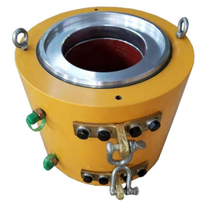 CE Bridge Construction Machine Intelligent Tension 100-650T Hydraulic Stressing Jack