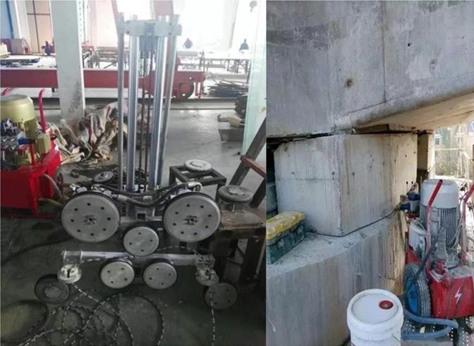 1300rpm 25kw Diamond Saw Machine Hydraulic Diamond Wire Saw Machine