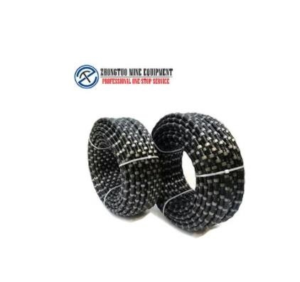 Rubber Connection Hard Marble Stone Diamond Wire Saw For Granite