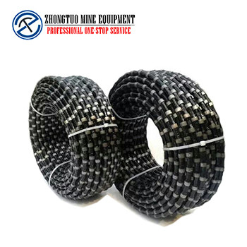 5m3/H To 8m3/H Hard Granite Wire Saw Classical Diamond Cutting Wire Saw