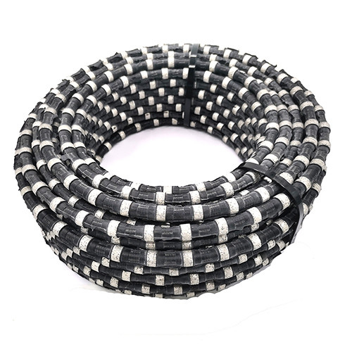 Dia 11.5mm Bead Granite Cutting Diamond Cable Saw For Various Rock Materials