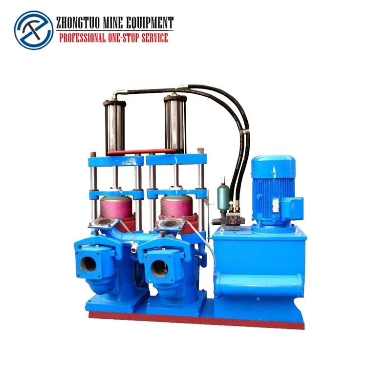 Double Cylinder Sewage Treatment Mud Pump Machine For Filter Press