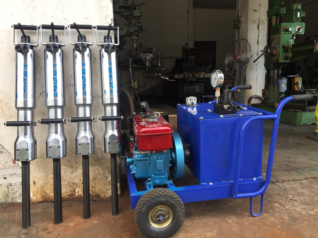 Dia 40mm To 50mm Mining Rock Splitter Machine Hydraulic Rock Drill Concrete Breaker