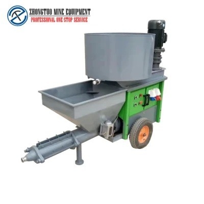 CE ISO Cement Spraying Machine Multifunctional Powder Wall Machine With Mixer