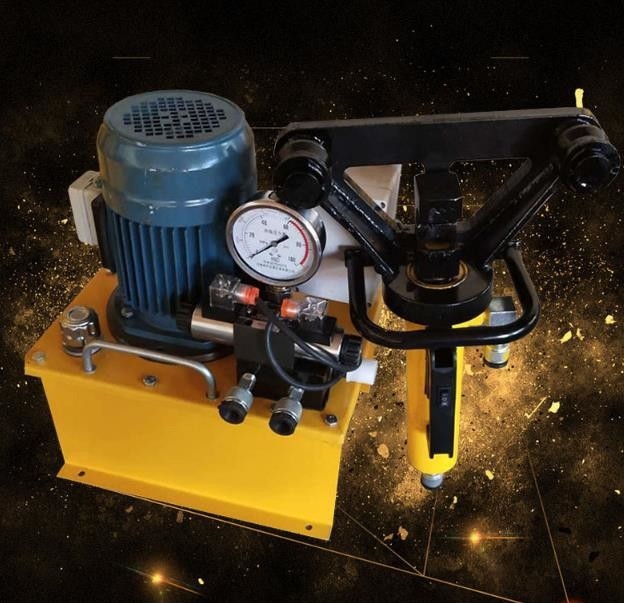 16T Portable Steel Bar Bending Machine Hydraulic System Driven