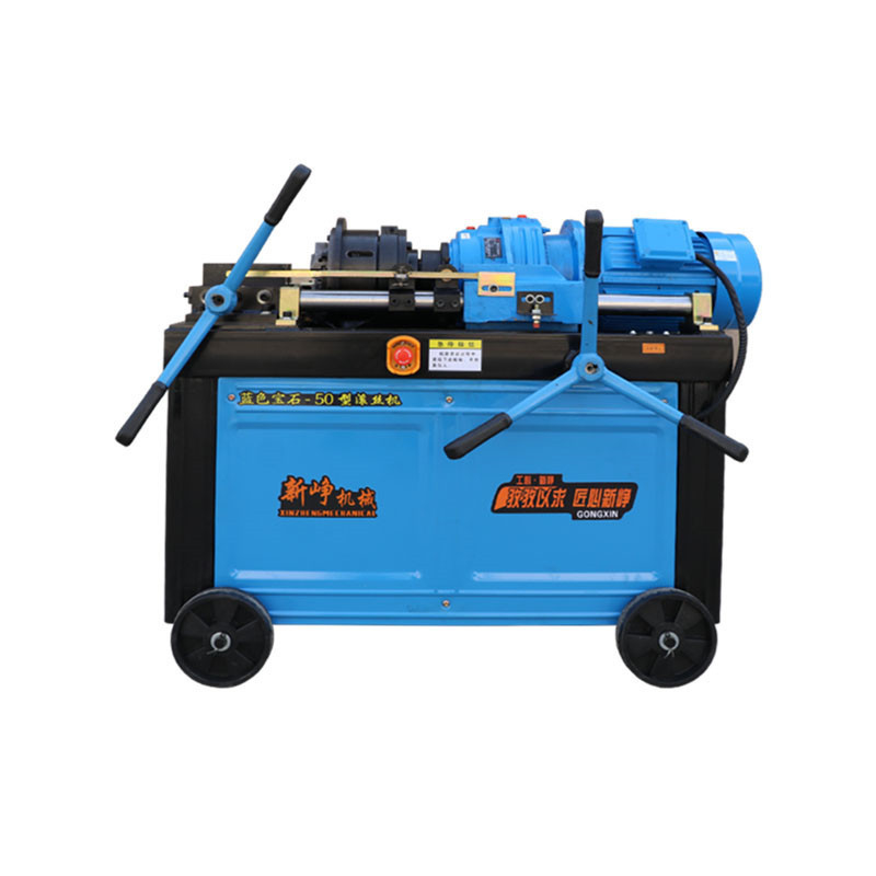Processing Steel Bar Rib Stripping Straight Thread Rolling Machine 7.5KW