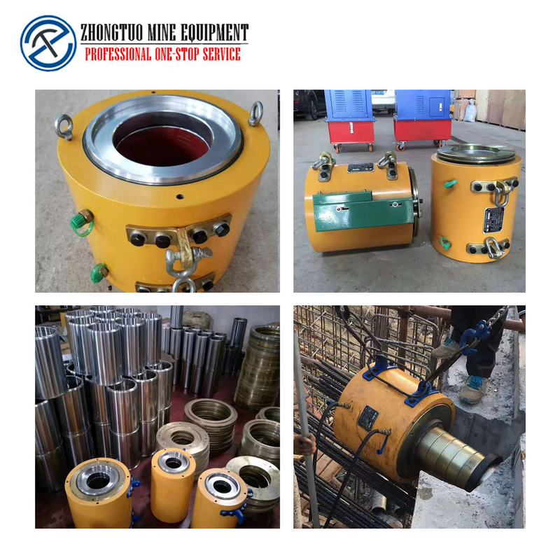 Hydraulic Post Tension Jack For Stressing PC Strands In Bridge Construction