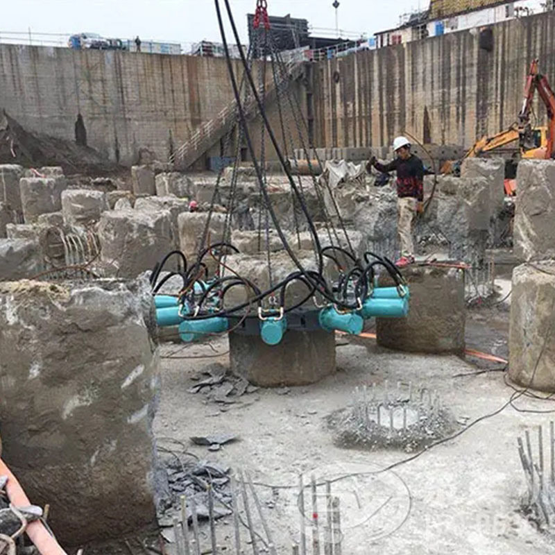 22kw Hydraulic Concrete Pile Cutter With Noise
