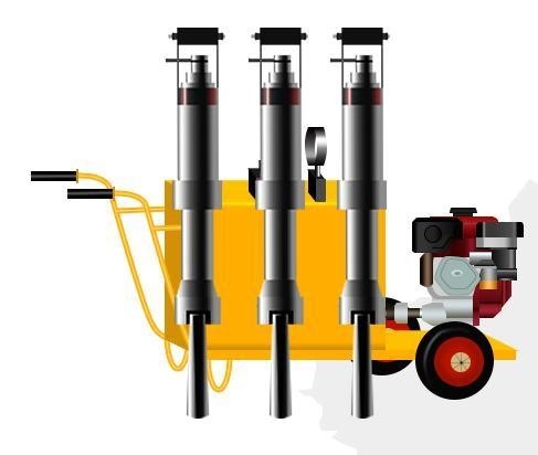 Hydraulic Marble Rock Splitter Stone Splitter For Granite