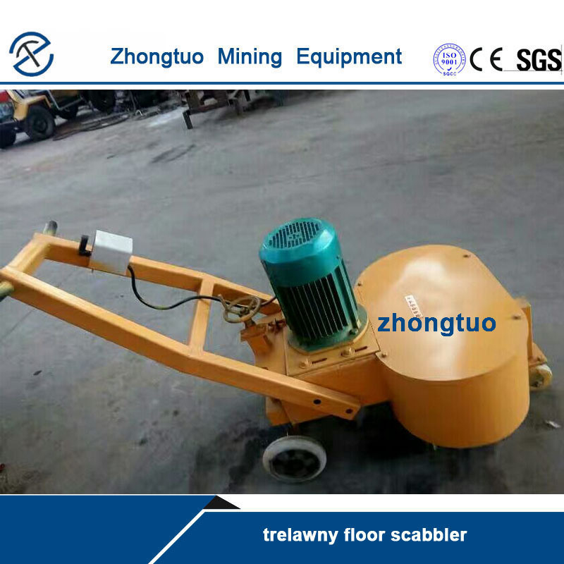 Mobile Electric Concrete Scabbler Floor Grinder Machine 40t/h