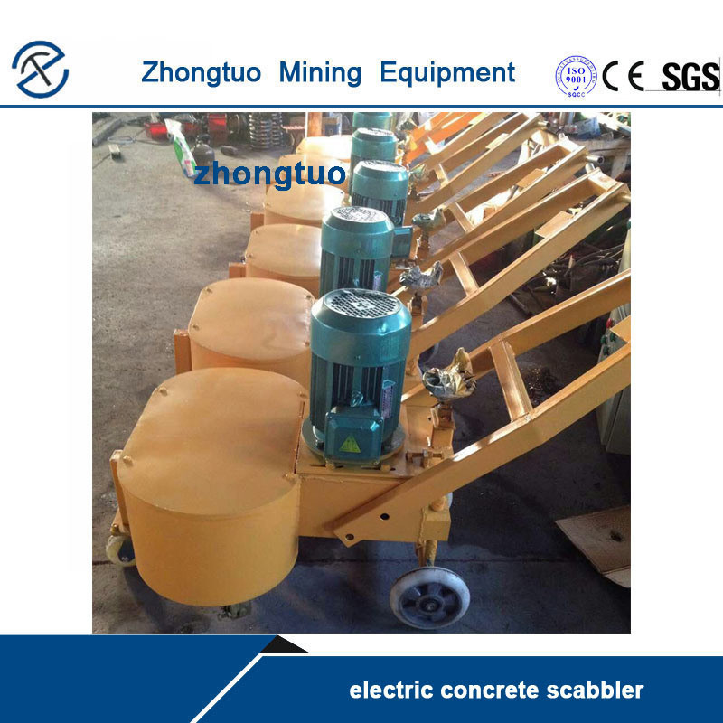 Mobile Electric Concrete Scabbler Floor Grinder Machine 40t/h