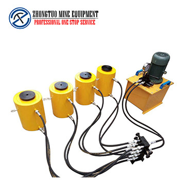 63Mpa Lock Nut Hydraulic Cylinder Jack One For Four