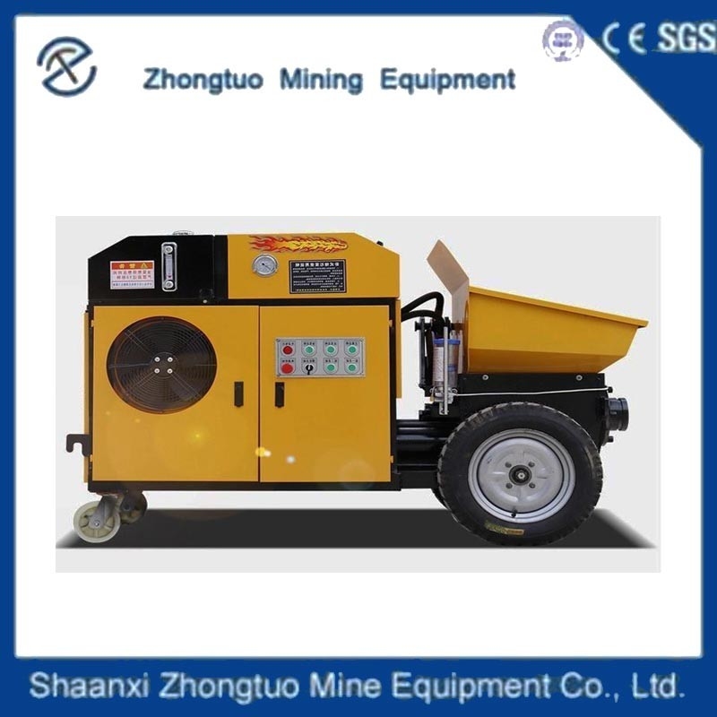 Cement / Sand / Concrete Grouting Pump Concrete Pump With Concrete Mixer For Construction Projects