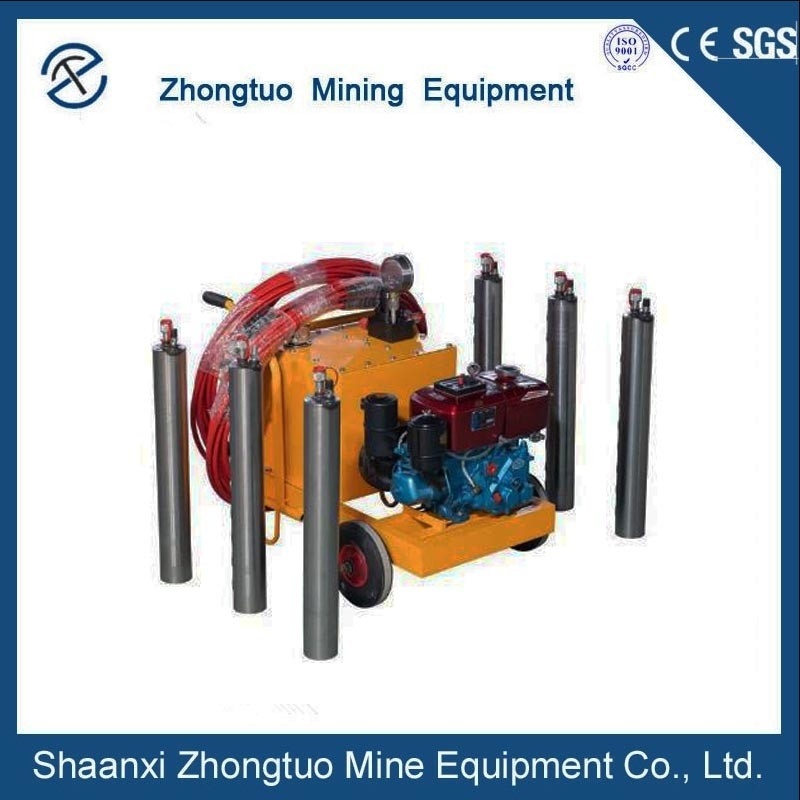 Block Silent Cracking Hydraulic Rock Splitter ZT110 Rock Splitter Machine 820mm Length 11mm Plunger Diameter