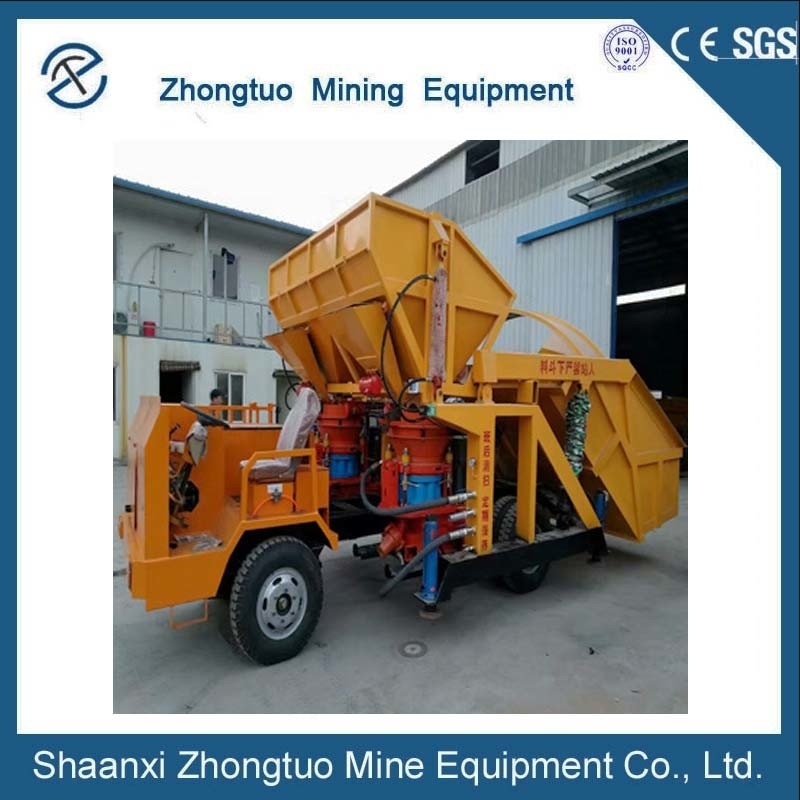 Driving Type Concrete Spraying Cement Shotcrete Gunite Pump Mixer Concrete Pump Sprayer