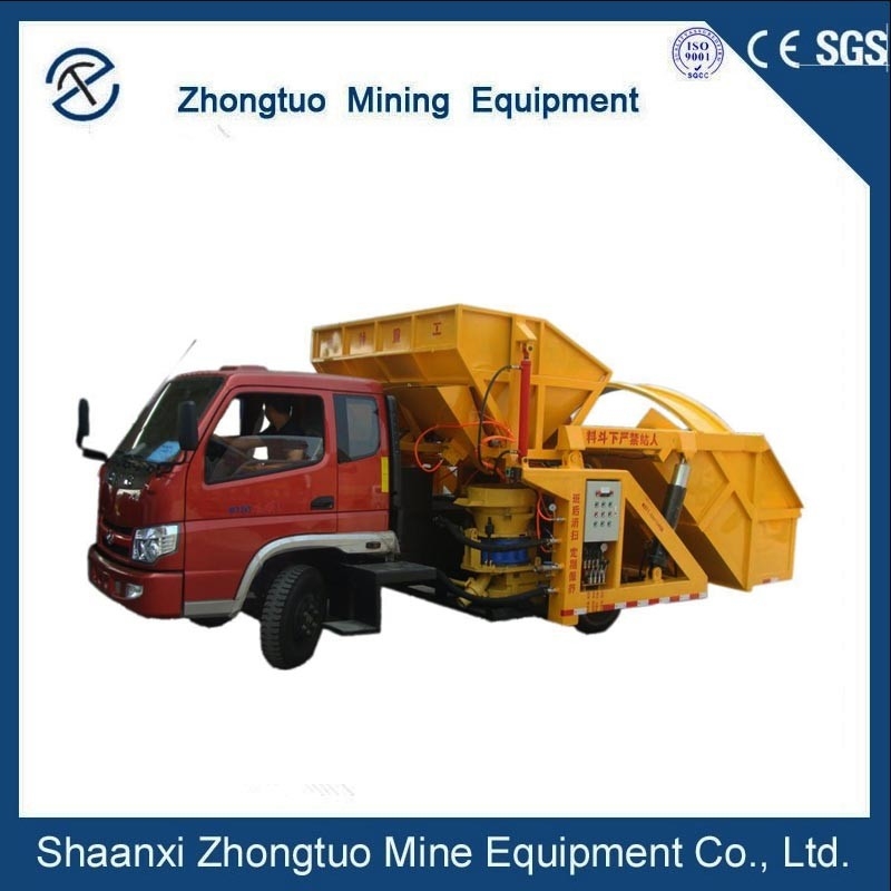 Driving Type Concrete Spraying Cement Shotcrete Gunite Pump Mixer Concrete Pump Sprayer