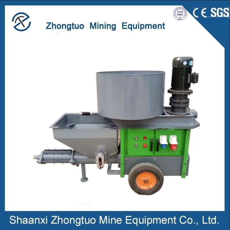 Cement Wall Plastering Mortar Spraying Machine Grouting Pump Underground Drilling Machine