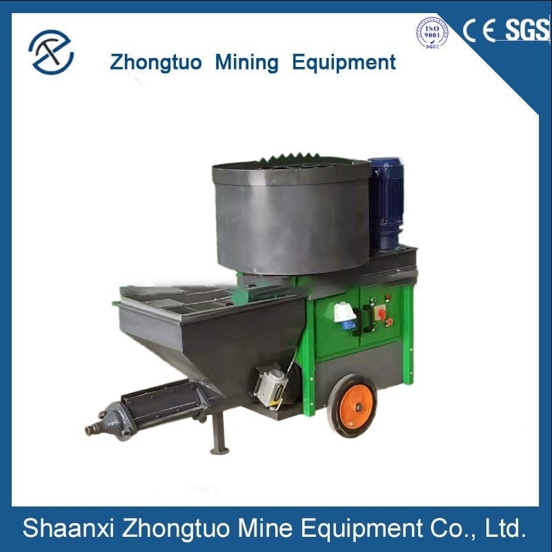 Cement Wall Plastering Mortar Spraying Machine Grouting Pump Underground Drilling Machine