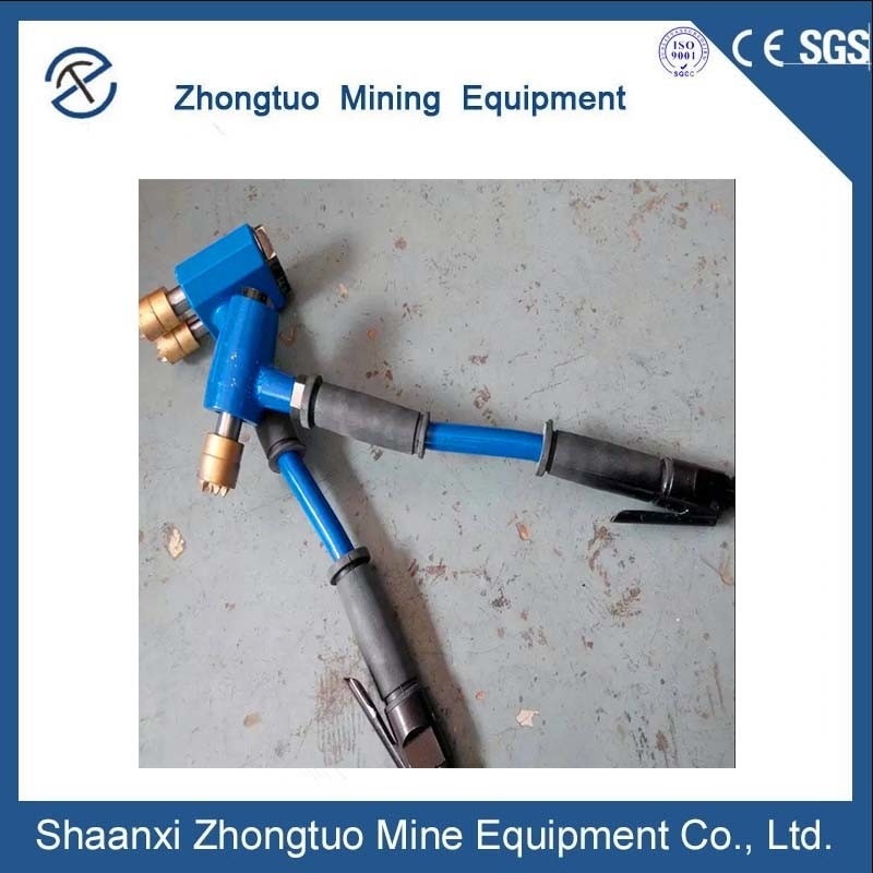 Pneumatic Multi Head Concrete Floor Scabbler For Chiseling Tungsten Steel Alloy