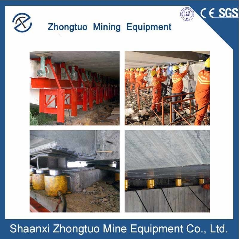 Flat Manual Lock Nut Hydraulic Jack Post Tension Stressing Equipment