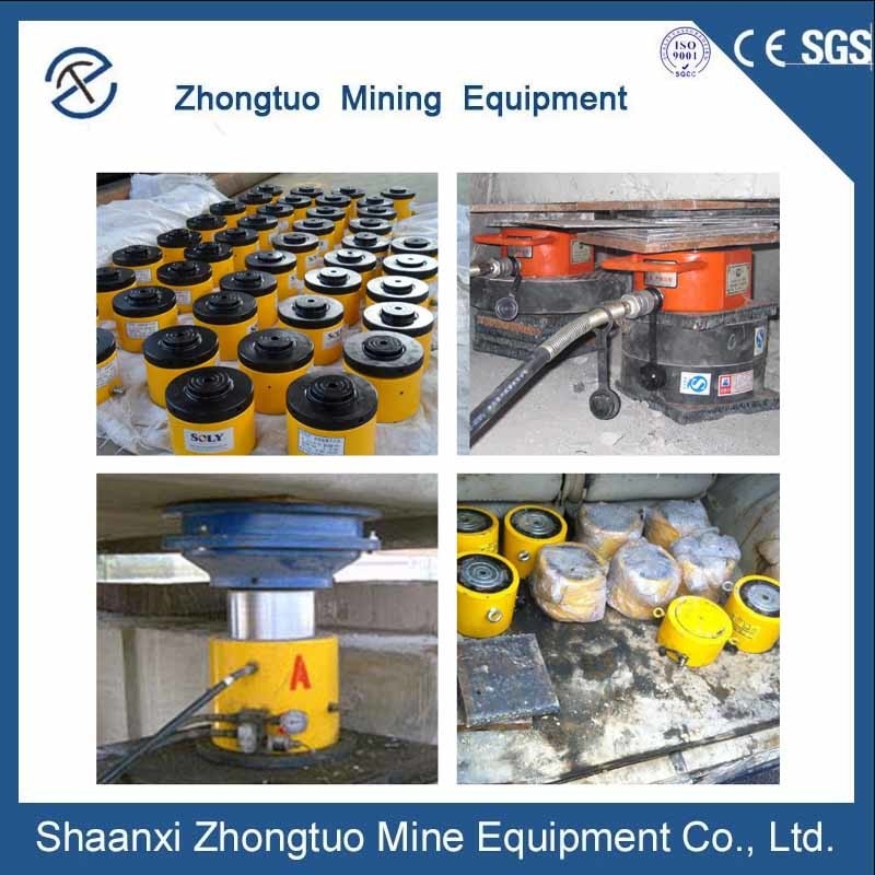 Flat Manual Lock Nut Hydraulic Jack Post Tension Stressing Equipment