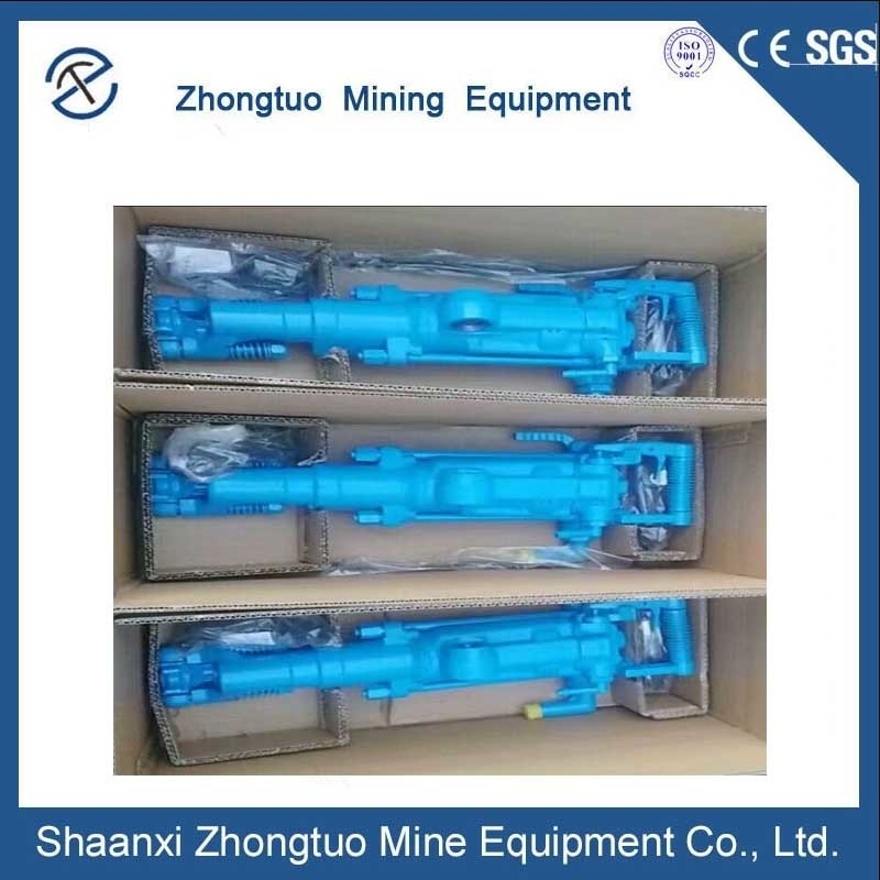 YT28 Pneumatic Rock Drill Jack Hammer Lightweight Low Noise High Efficiency Water Borehole Drilling Machine