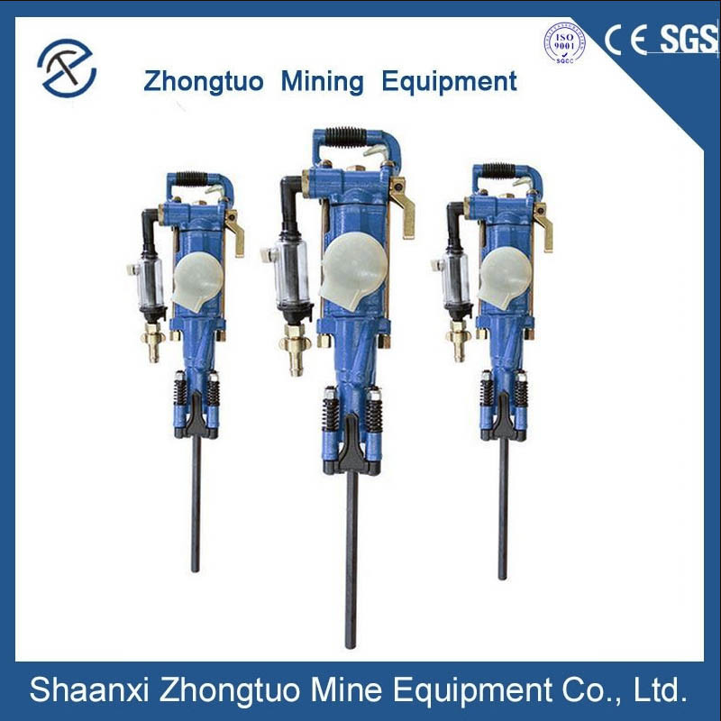 YT28 Pneumatic Rock Drill Jack Hammer Lightweight Low Noise High Efficiency Water Borehole Drilling Machine
