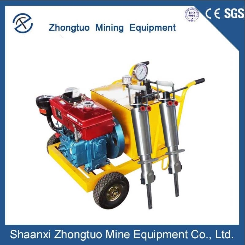 Diesel Drive Mining Machine Hydraulic Stone Splitter High Pressure Oil For Simultaneous Directional Cracking Of Rock