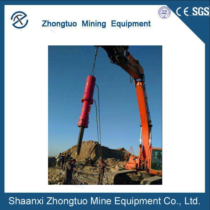 Large Stone Breaker Rock Splitter For Excavator Mounted Cylinder Pipe