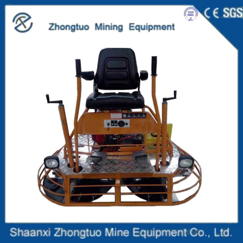 Conquer Concrete With Gasoline Power Trowel Machine Starting Engine