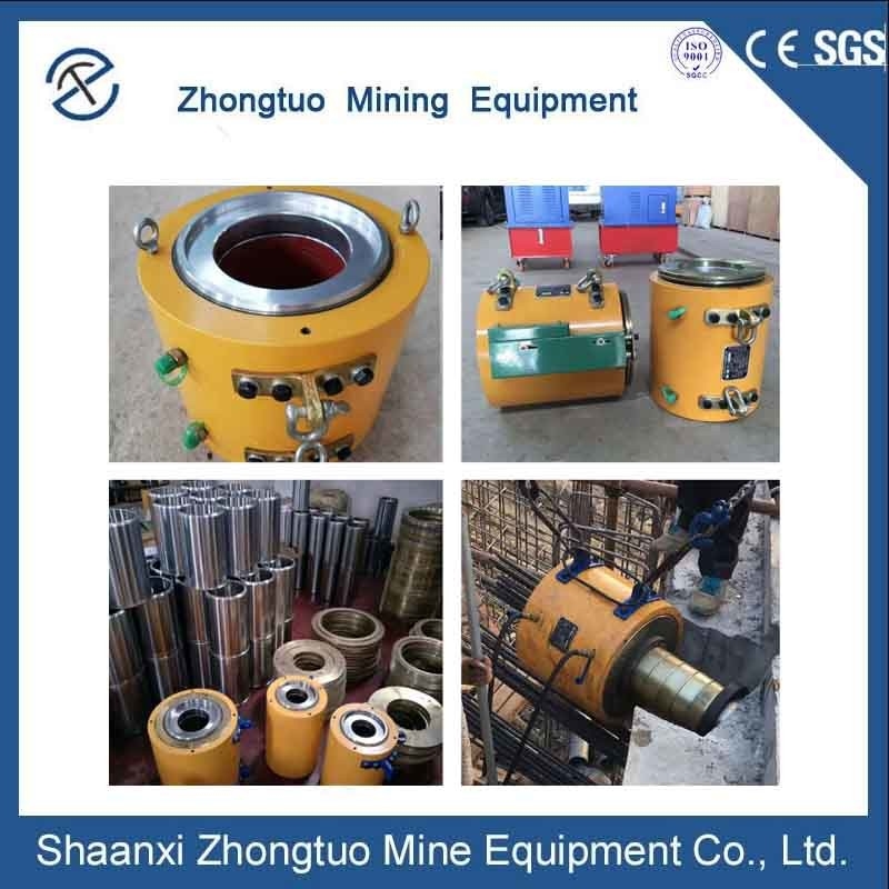 High Strength Steel Hydraulic Stressing Jack System For Bridge Hollow Steel Strand Tensioning