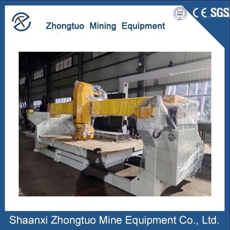 Fully Automatic CNC Whole Bridge Stone Cutting Machine With 90 Degree Cutting Head Rotation