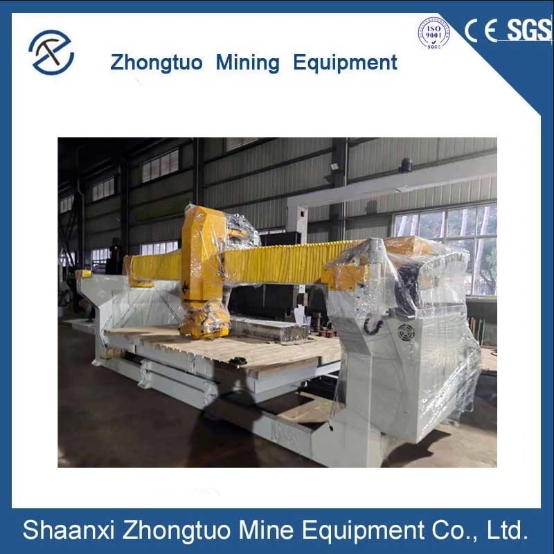Fully Automatic CNC Whole Bridge Stone Cutting Machine With 90 Degree Cutting Head Rotation