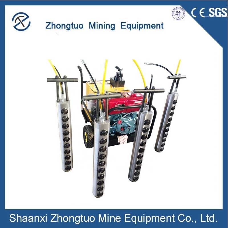Powerful Hydraulic Rock Splitter Stone Breaker Equipment  Diesel Power Pack