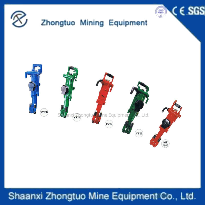 Yt28 Pneumatic Rock Drill Jack Hammer For Mining & Tunneling Water Well Borehole Drilling Rig