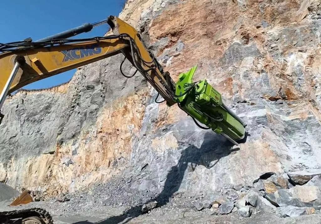 Automatic Mining Industry Rock Splitter Drilling Excavator Attachment
