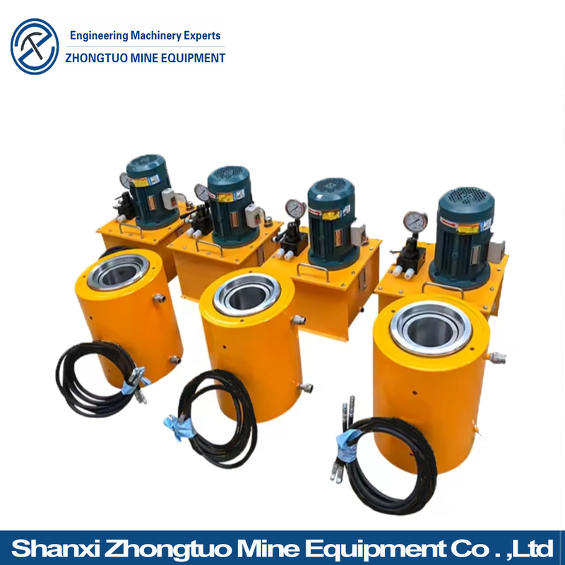 Prestressed Center Hole Hydraulic Jack Post Tension Equipment Hydraulic Cylinder