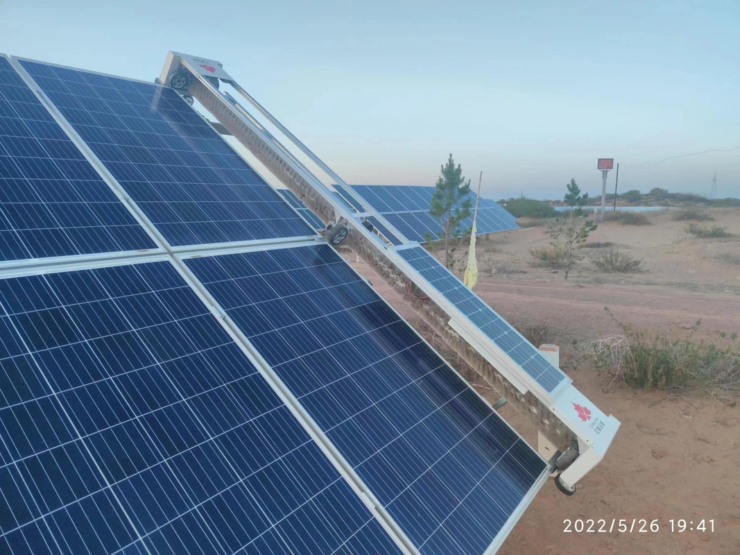 Remote Control Solar Photovoltaic Panel Cleaning Machine Wash Solar Panel Cleaning Machine Price