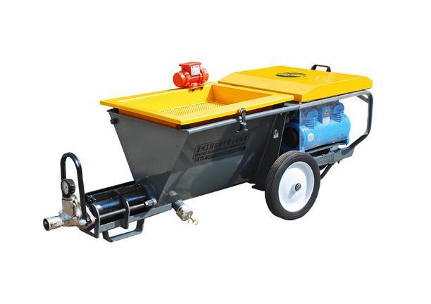Screw Type Mortar Spraying Machine with Air Compressor