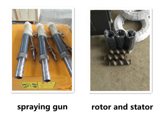 Screw Type Mortar Spraying Machine with Air Compressor