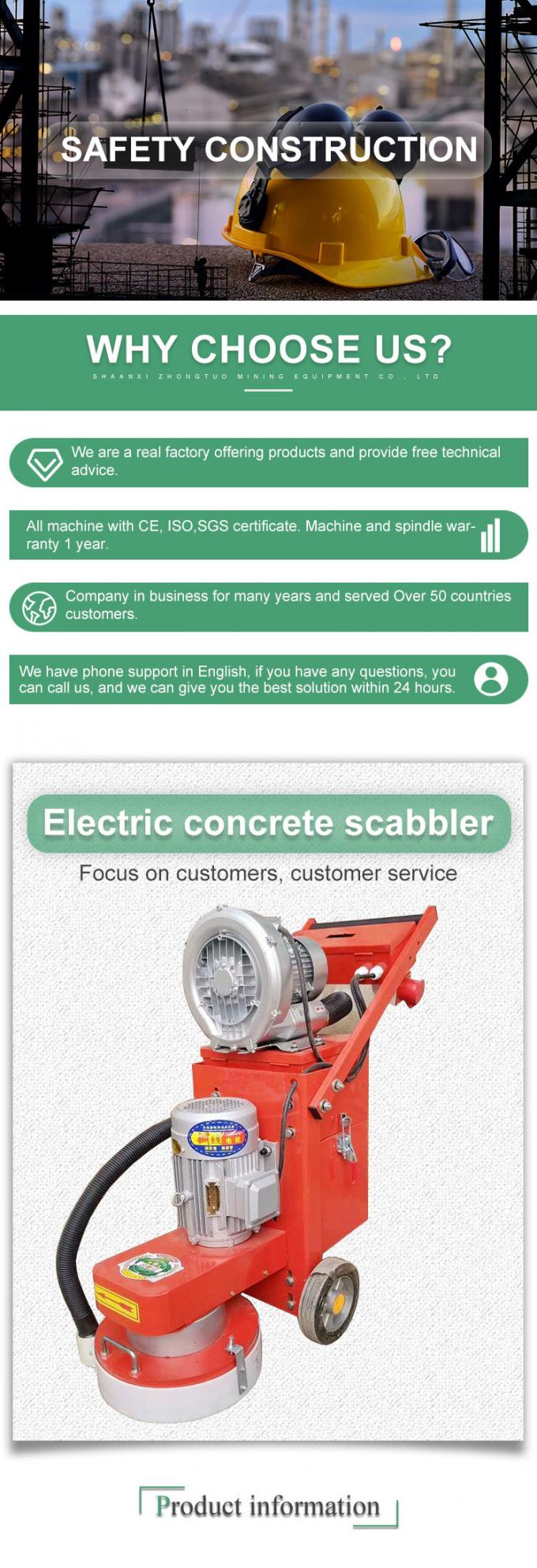 Floor Grinder Concrete Polish Machine with Dust Vacuum Cleaner